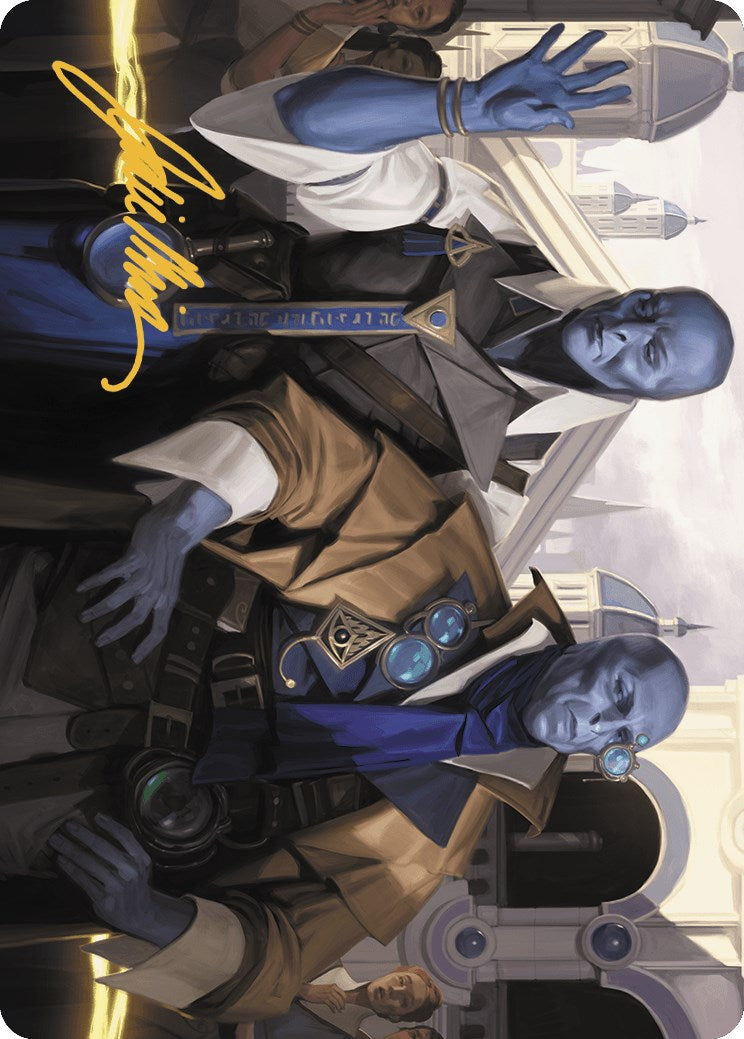 {A} Hotshot Investigators Art Card (Gold-Stamped Signature) [Murders at Karlov Manor Art Series][GS AMKM 005]