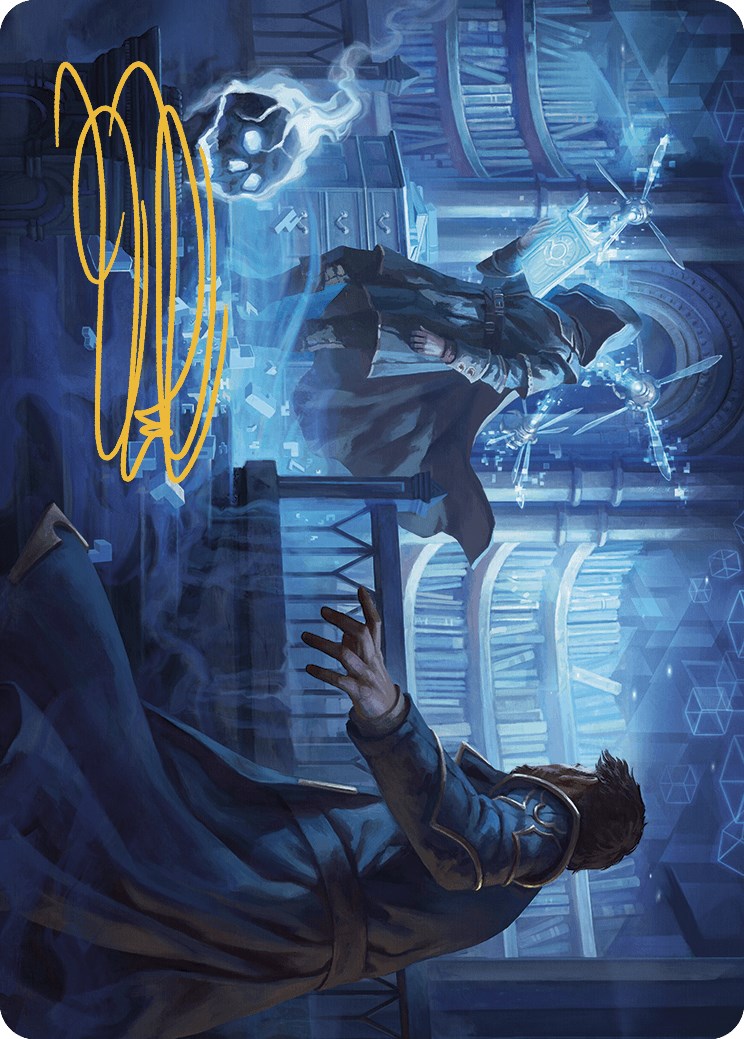 {A} Intrude on the Mind Art Card (Gold-Stamped Signature) [Murders at Karlov Manor Art Series][GS AMKM 006]
