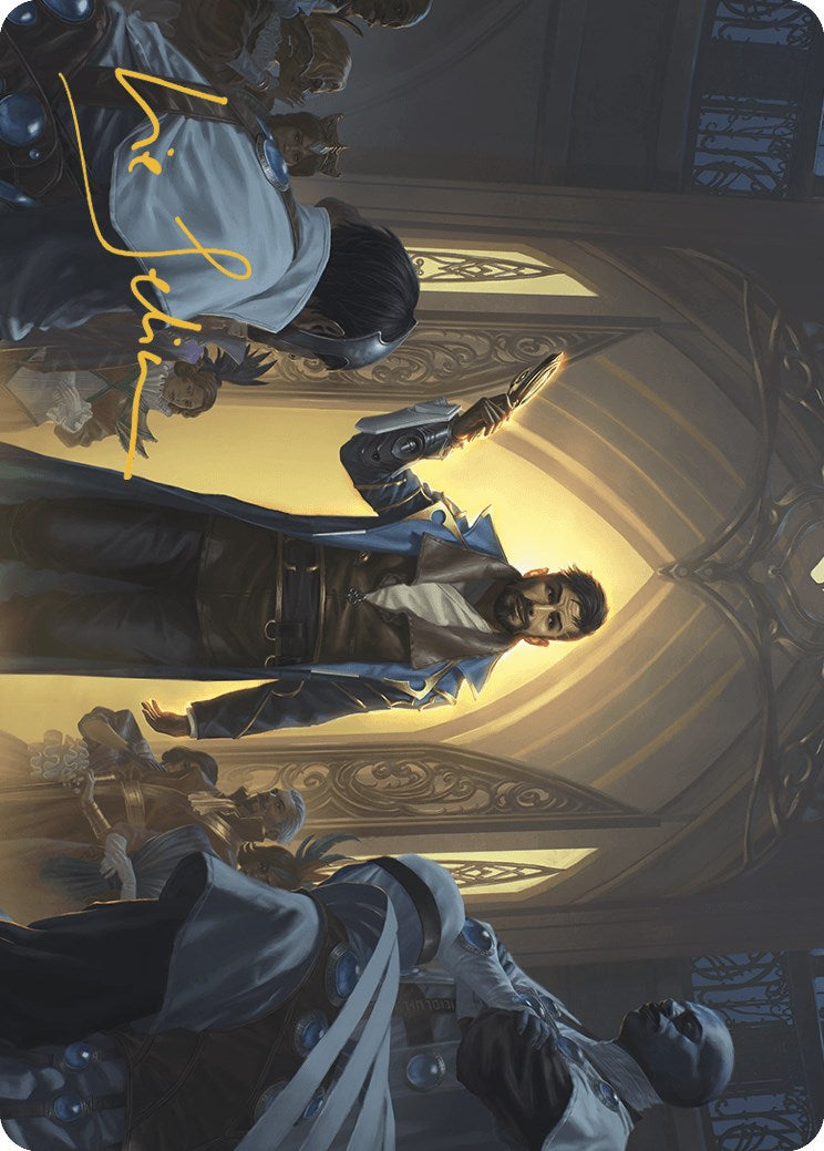 {A} Auspicious Arrival Art Card (Gold-Stamped Signature) [Murders at Karlov Manor Art Series][GS AMKM 002]