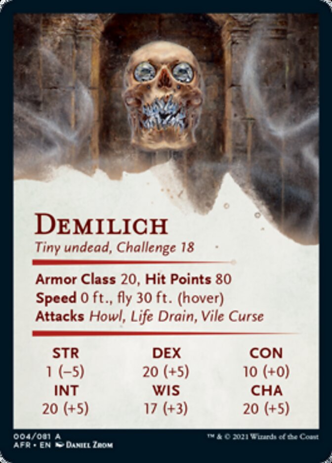 {A} Demilich Art Card [Dungeons & Dragons: Adventures in the Forgotten Realms Art Series][AAFR 004]