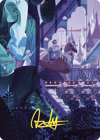 {A} As Foretold Art Card (Gold-Stamped Signature) [Wilds of Eldraine Art Series][GS AWOE 064]