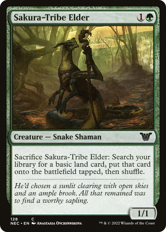 {C} Sakura-Tribe Elder [Kamigawa: Neon Dynasty Commander][NEC 128]