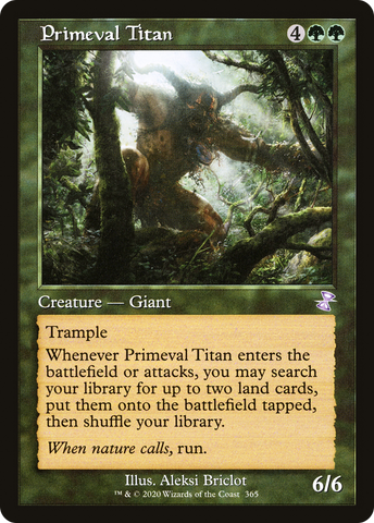 {R} Primeval Titan (Timeshifted) [Time Spiral Remastered][TSR 365]