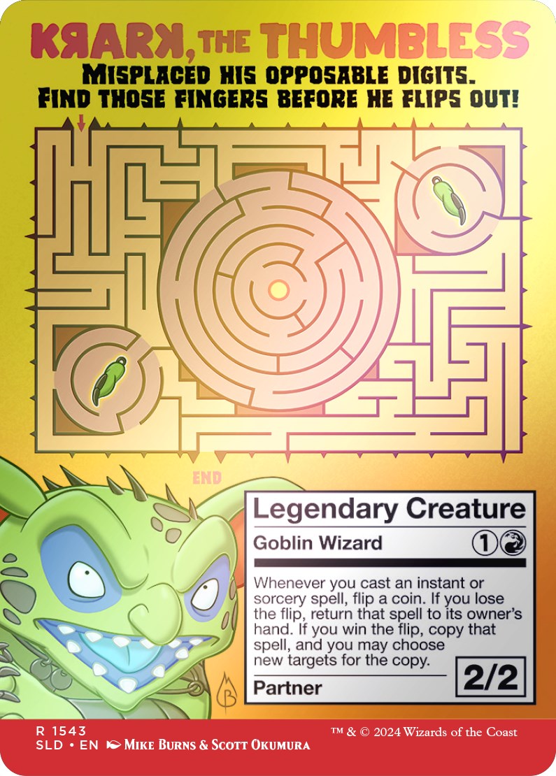 {R} Krark, the Thumbless (Rainbow Foil) [Secret Lair Drop Series][RBF SLD 1543]