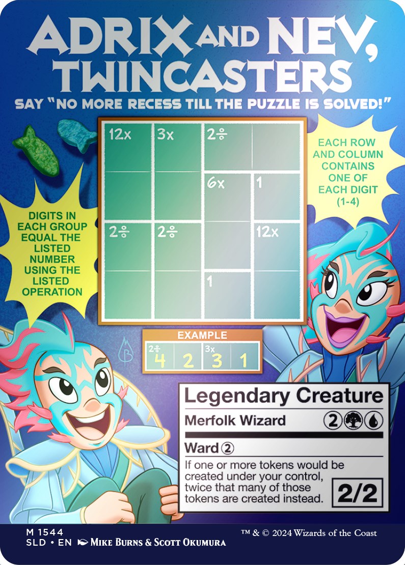 {R} Adrix and Nev, Twincasters (Rainbow Foil) [Secret Lair Drop Series][RBF SLD 1544]