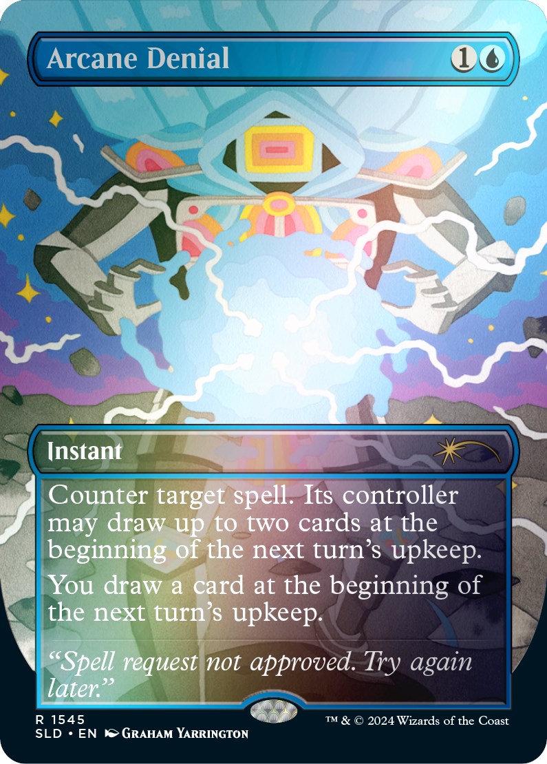 {R} Arcane Denial (Rainbow Foil) [Secret Lair Drop Series][RBF SLD 1545]