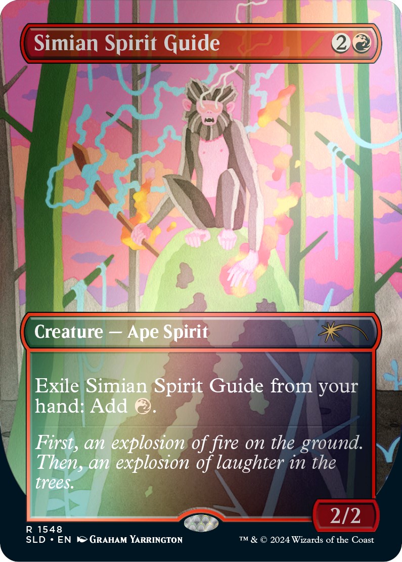 {R} Simian Spirit Guide (Rainbow Foil) [Secret Lair Drop Series][RBF SLD 1548]