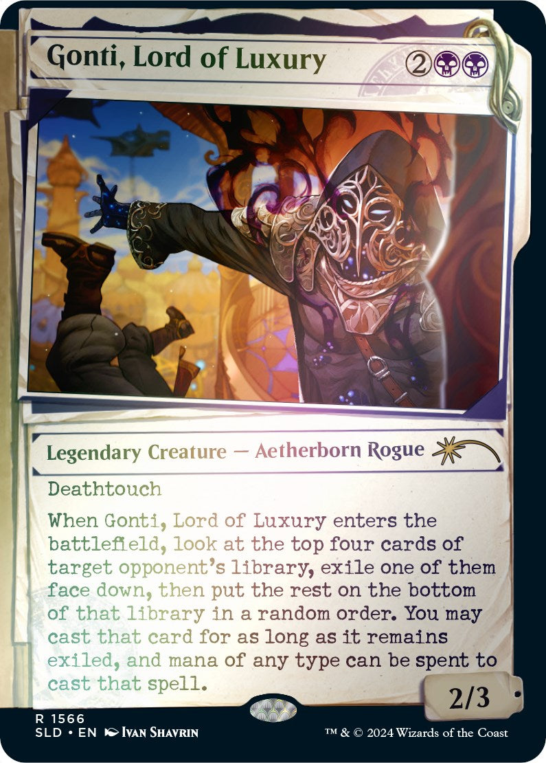 {R} Gonti, Lord of Luxury (Rainbow Foil) [Secret Lair Drop Series][RBF SLD 1566]