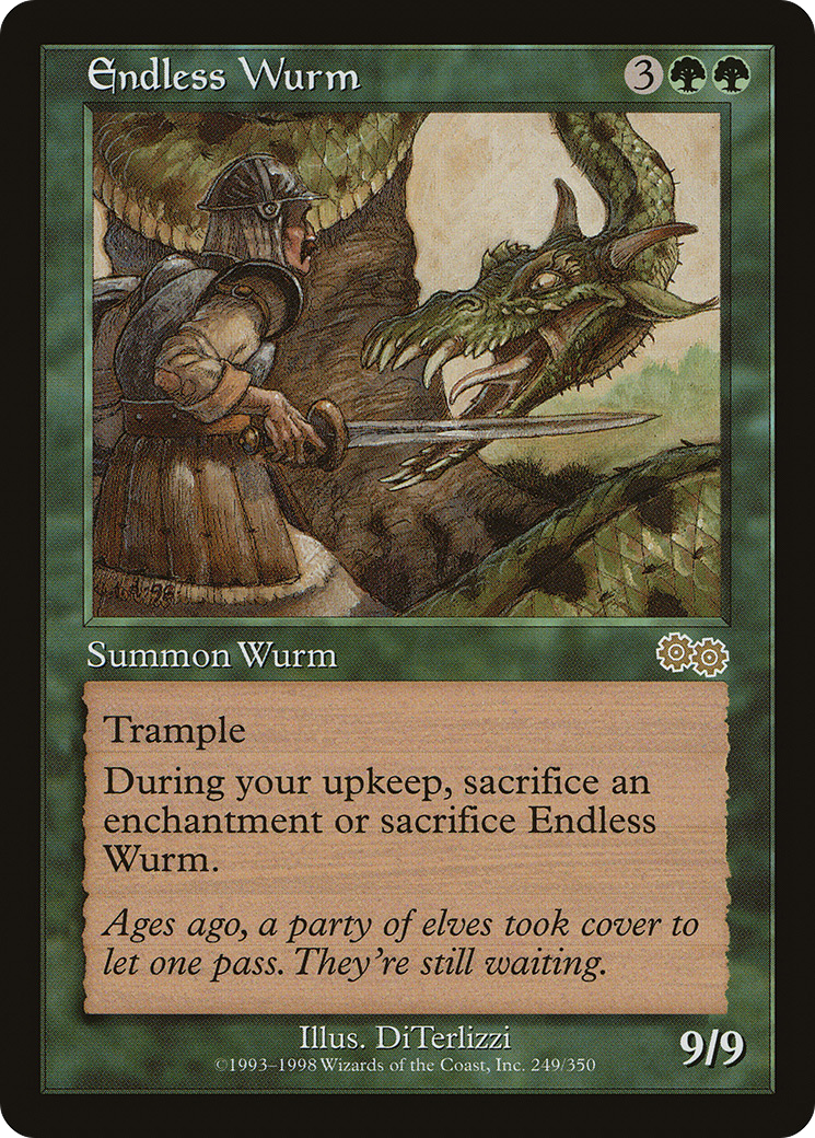 {R} Endless Wurm [Urza's Saga][USG 249] - Misty Mountain Games