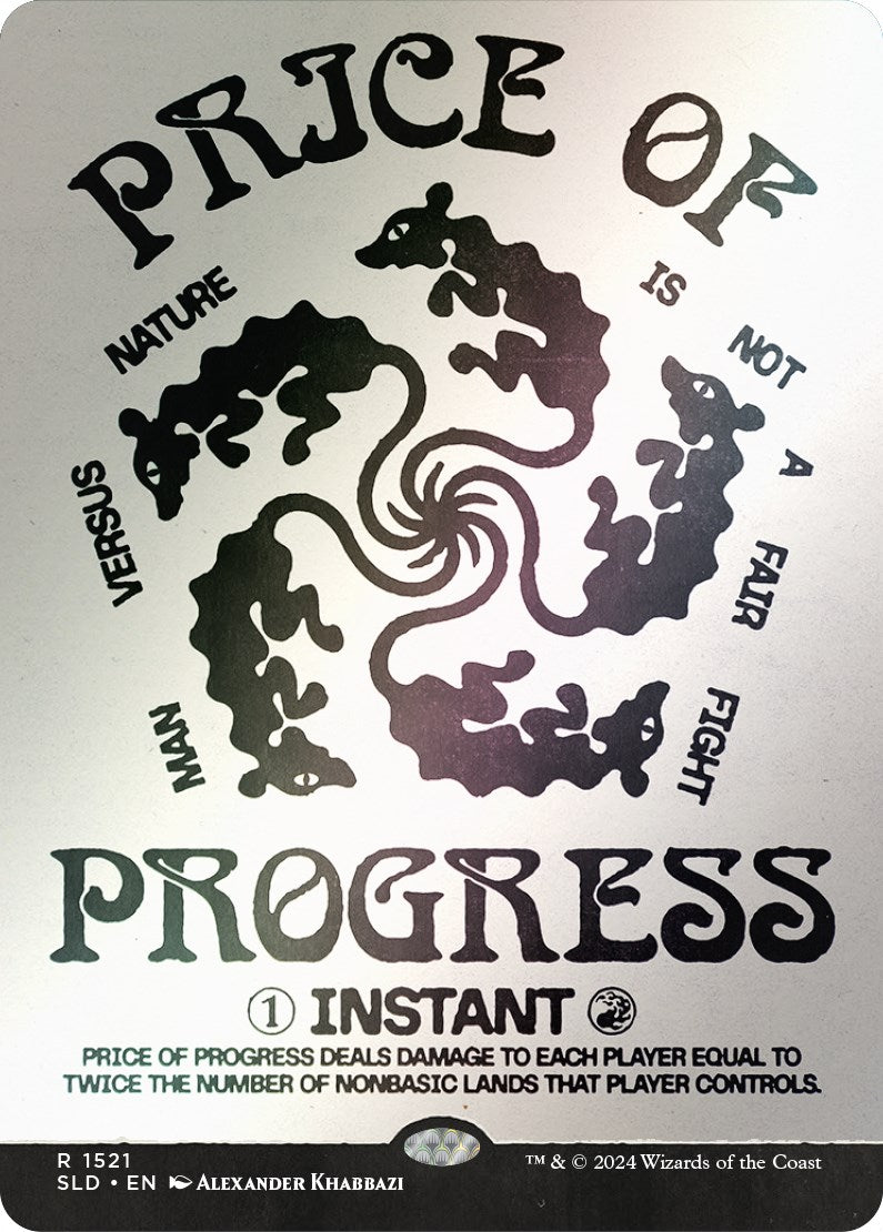 {R} Price of Progress (Rainbow Foil) [Secret Lair Drop Series][RBF SLD 1521]