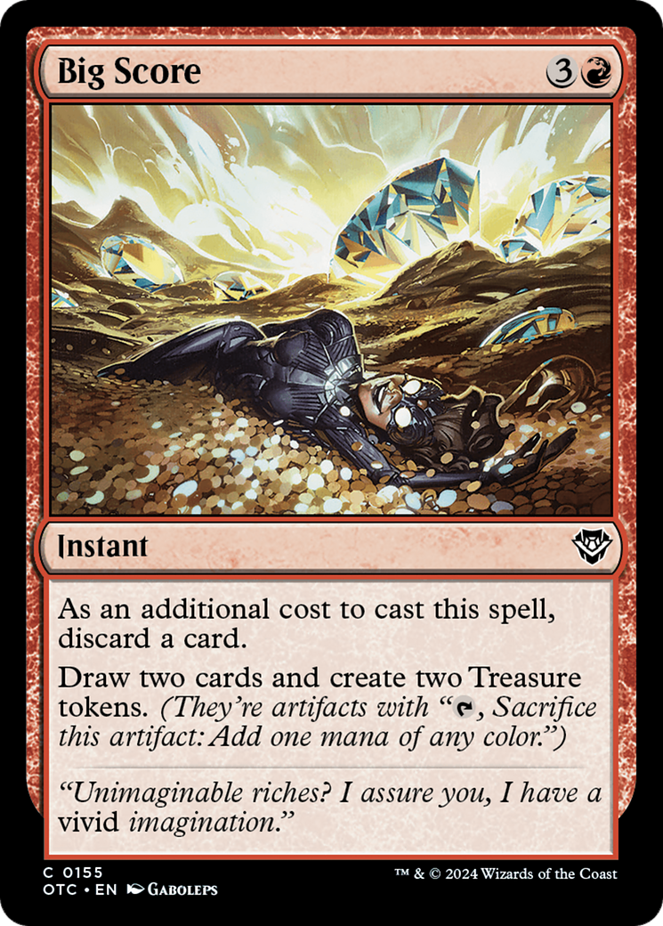 {C} Big Score [Outlaws of Thunder Junction Commander][OTC 155]
