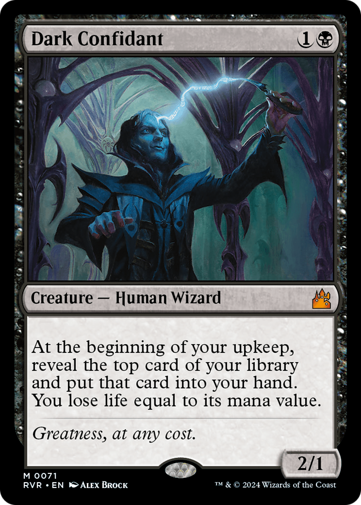 {R} Dark Confidant [Ravnica Remastered][RVR 071]