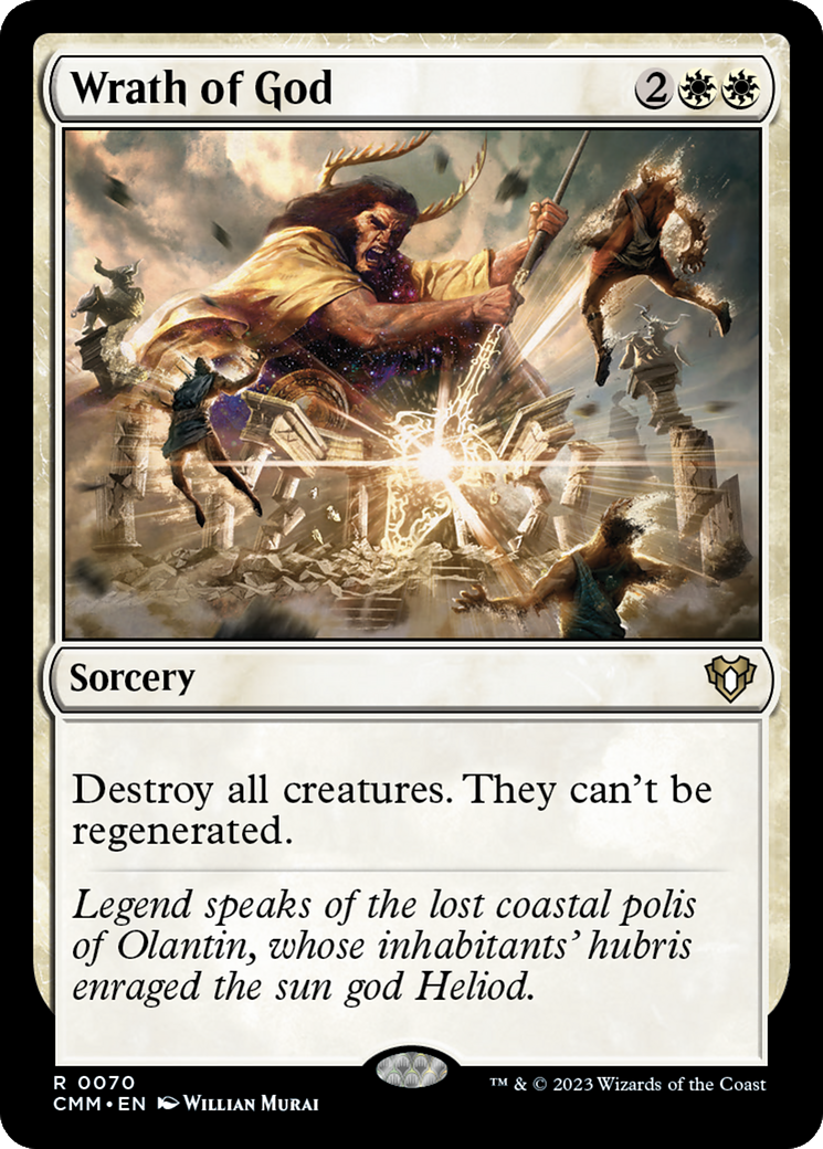 {R} Wrath of God [Commander Masters][CMM 070]