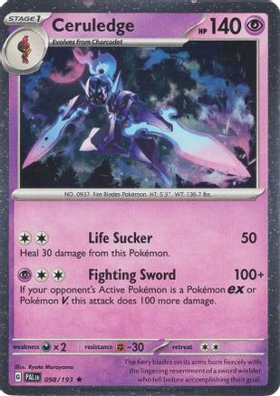 [PKM] Ceruledge (098/193) (Cosmos Holo) [Scarlet & Violet: Paldea Evolved]