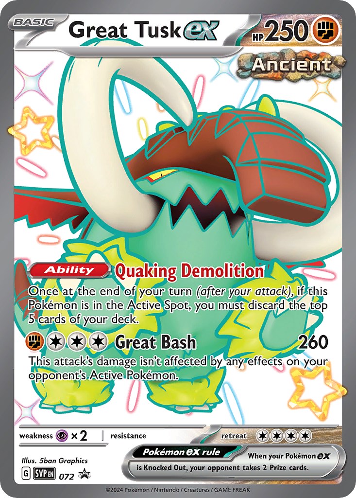[PKM-R] Great Tusk ex (072) [Scarlet & Violet: Black Star Promos]