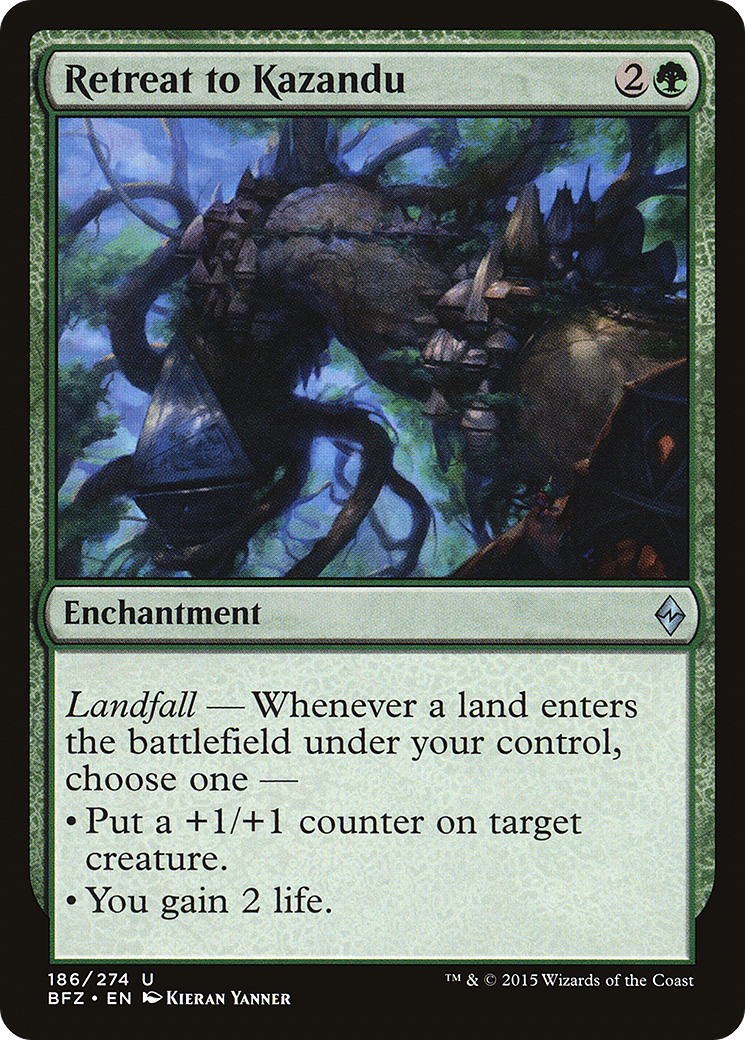 {C} Retreat to Kazandu [Battle for Zendikar][BFZ 186]