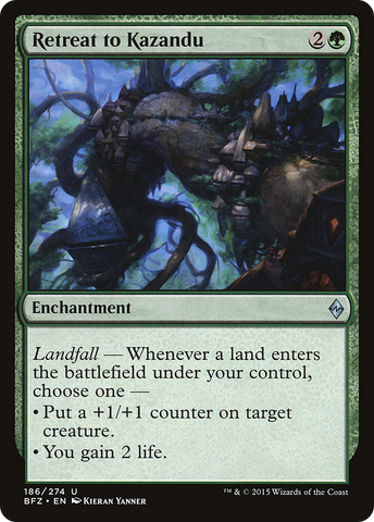 {C} Retreat to Kazandu [Battle for Zendikar][BFZ 186]