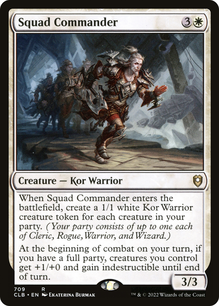 {R} Squad Commander [Commander Legends: Battle for Baldur's Gate][CLB 709]