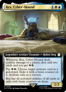 {R} Rex, Cyber-Hound (Extended Art) (Surge Foil) [Fallout][PIP 955]