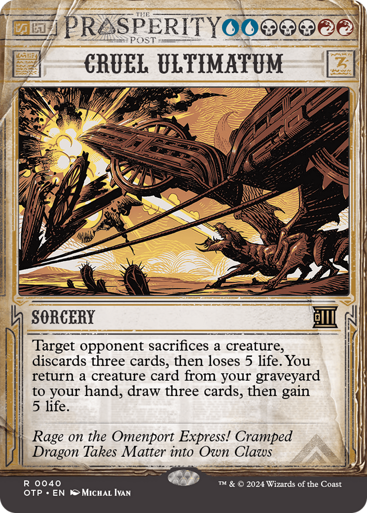 {R} Cruel Ultimatum [Outlaws of Thunder Junction: Breaking News][OTP 040]