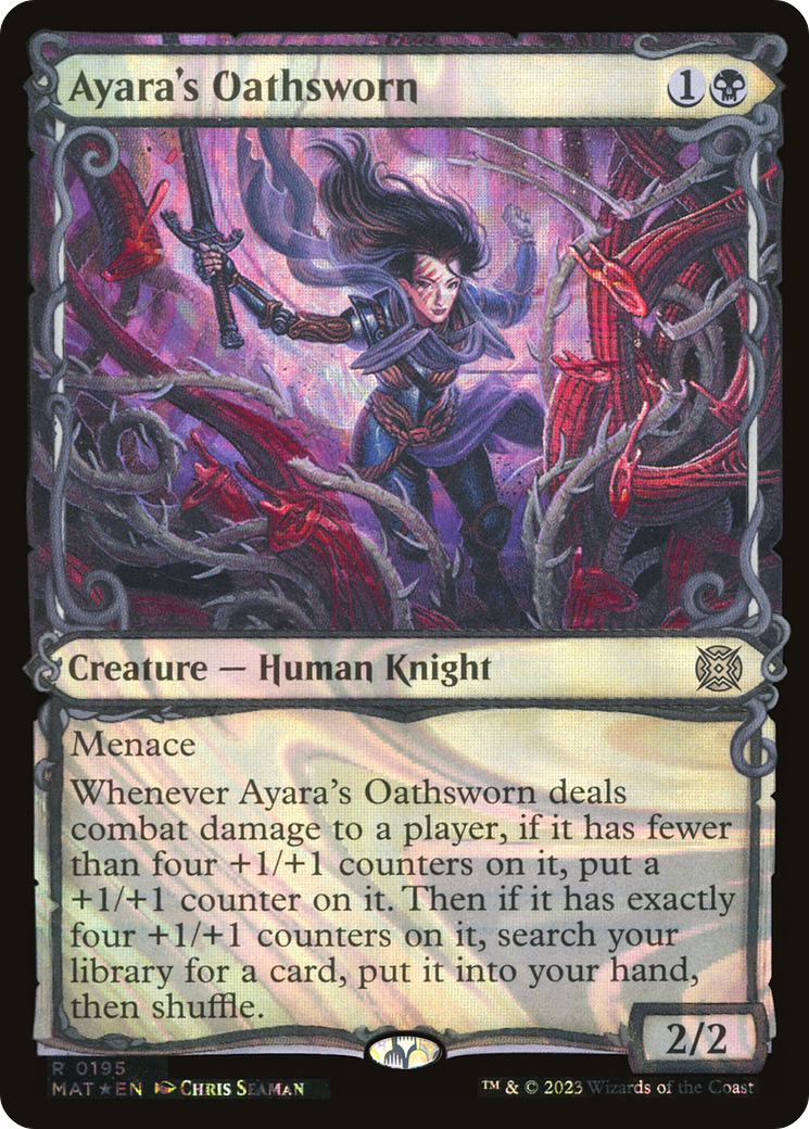 {R} Ayara's Oathsworn (Showcase Halo Foil) [March of the Machine: The Aftermath][MAT 195]