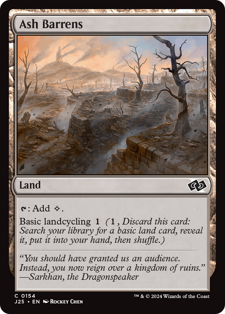 {C} Ash Barrens [Foundations Jumpstart][J25 154]