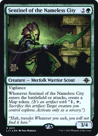 {@R} Sentinel of the Nameless City [The Lost Caverns of Ixalan Prerelease Cards][PR LCI 211]