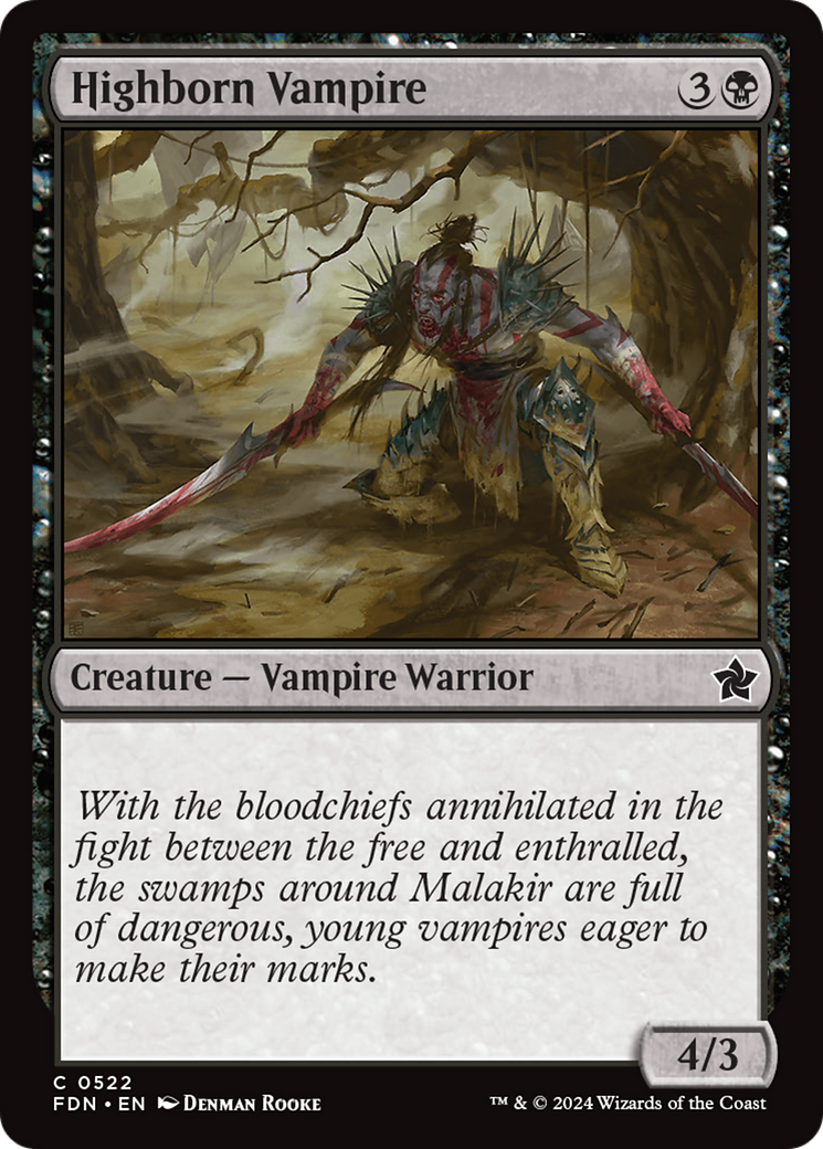 {@C} Highborn Vampire [Foundations][FDN 522]