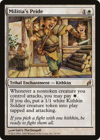 {R} Militia's Pride [Lorwyn][LRW 030]
