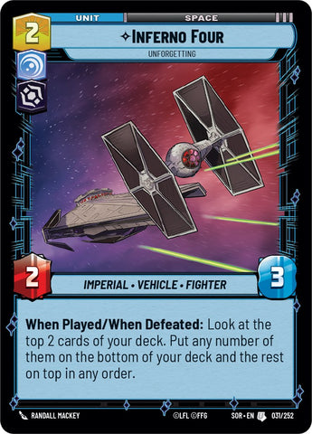 {SW-C}Inferno Four - Unforgetting (031/252) [Spark of Rebellion]