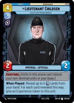 {SW-C}Lieutenant Childsen - Death Star Prison Warden (035/252) [Spark of Rebellion]