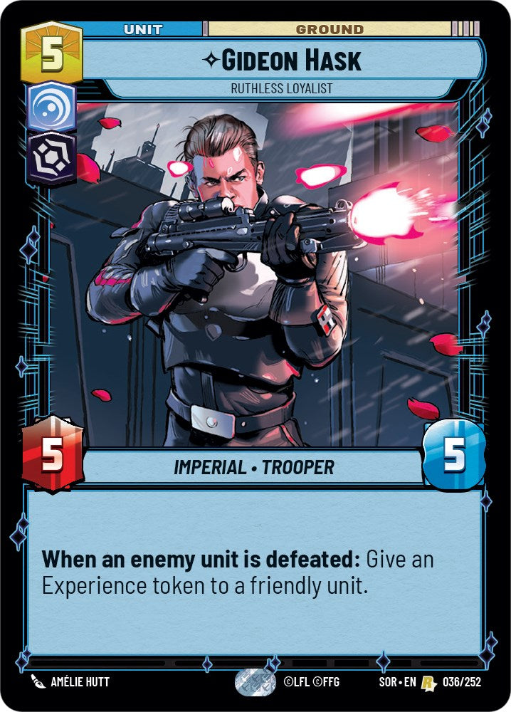 {SW-R}Gideon Hask - Ruthless Loyalist (036/252) [Spark of Rebellion]