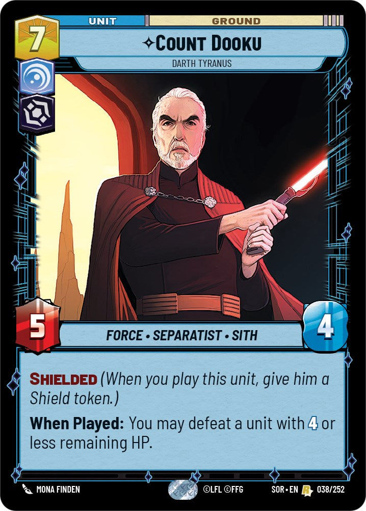 {SW-R}Count Dooku - Darth Tyranus (038/252) [Spark of Rebellion]