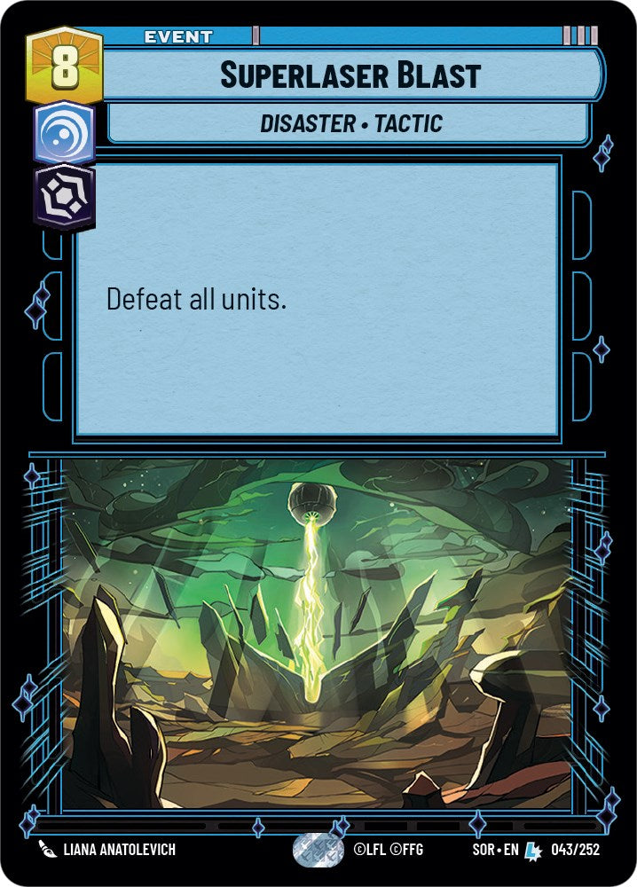 {SW-R}Superlaser Blast (043/252) [Spark of Rebellion]