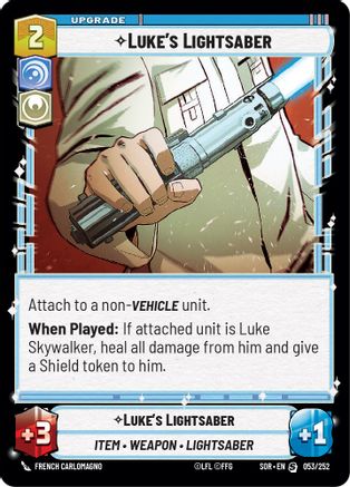 {SW-R}Luke's Lightsaber (053/252) [Spark of Rebellion]