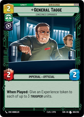 {SW-R}General Tagge - Concerned Commander (080/252) [Spark of Rebellion]