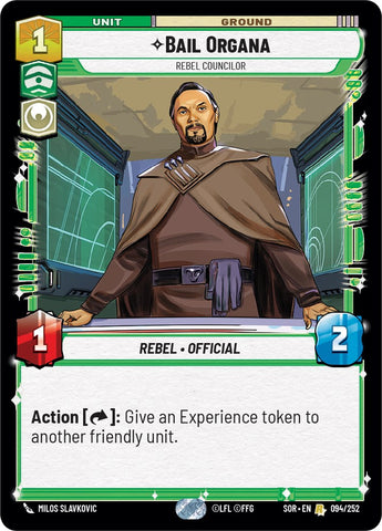 {SW-R}Bail Organa - Rebel Councilor (094/252) [Spark of Rebellion]