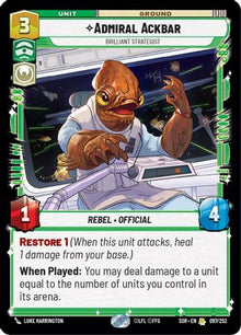 {SW-R}Admiral Ackbar - Brilliant Strategist (097/252) [Spark of Rebellion]