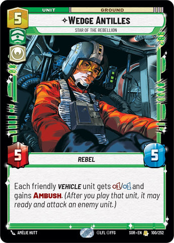 {SW-R}Wedge Antilles - Star of the Rebellion (100/252) [Spark of Rebellion]