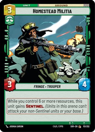 {SW-C}Homestead Militia (113/252) [Spark of Rebellion]