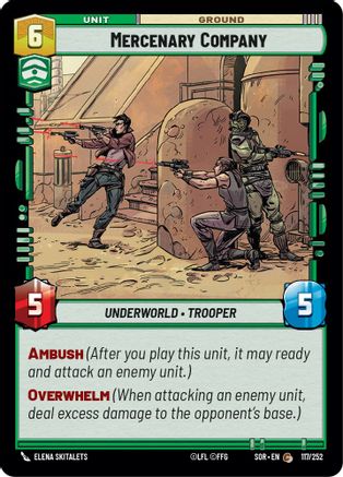 {SW-C}Mercenary Company (117/252) [Spark of Rebellion]