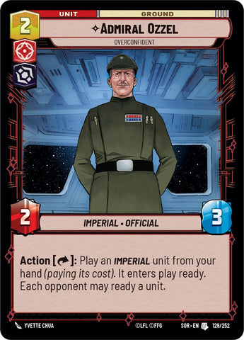 {SW-C}Admiral Ozzel - Overconfident (129/252) [Spark of Rebellion]