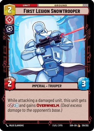 {SW-C} First Legion Snowtrooper (130/252) [Spark of Rebellion]