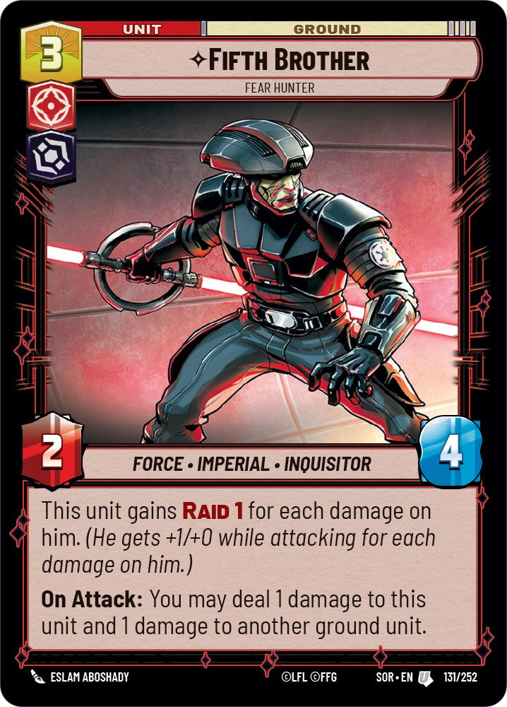 {SW-C}Fifth Brother - Fear Hunter (131/252) [Spark of Rebellion]