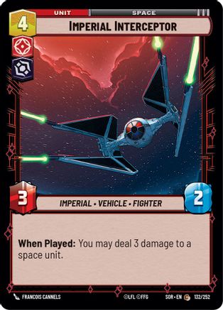 {SW-C} Imperial Interceptor (132/252) [Spark of Rebellion]