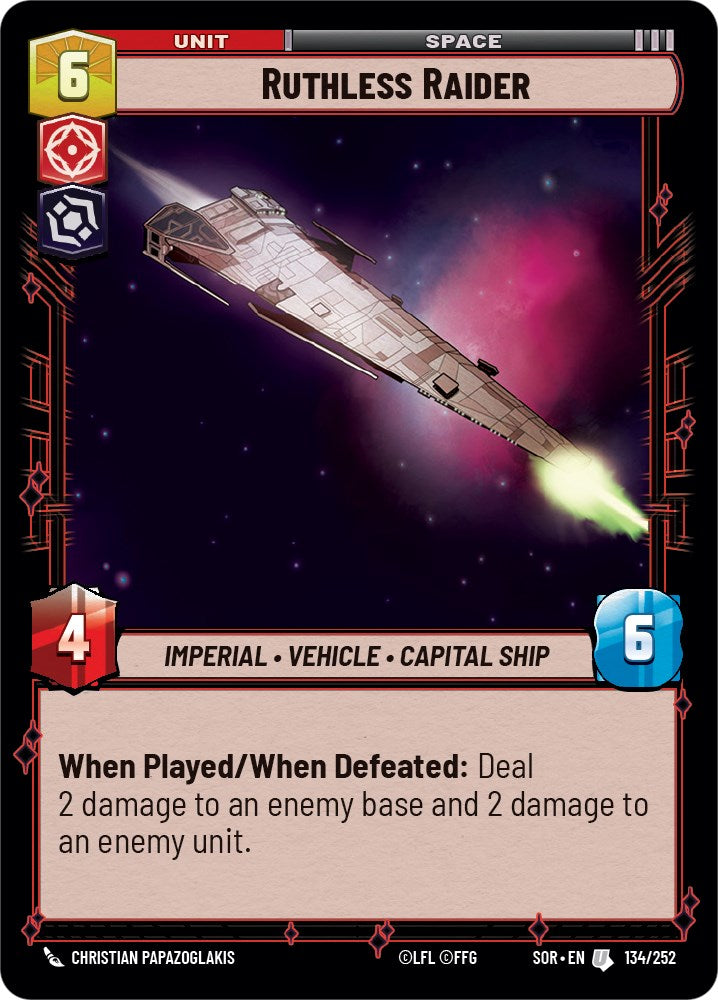 {SW-C}Ruthless Raider (134/252) [Spark of Rebellion]