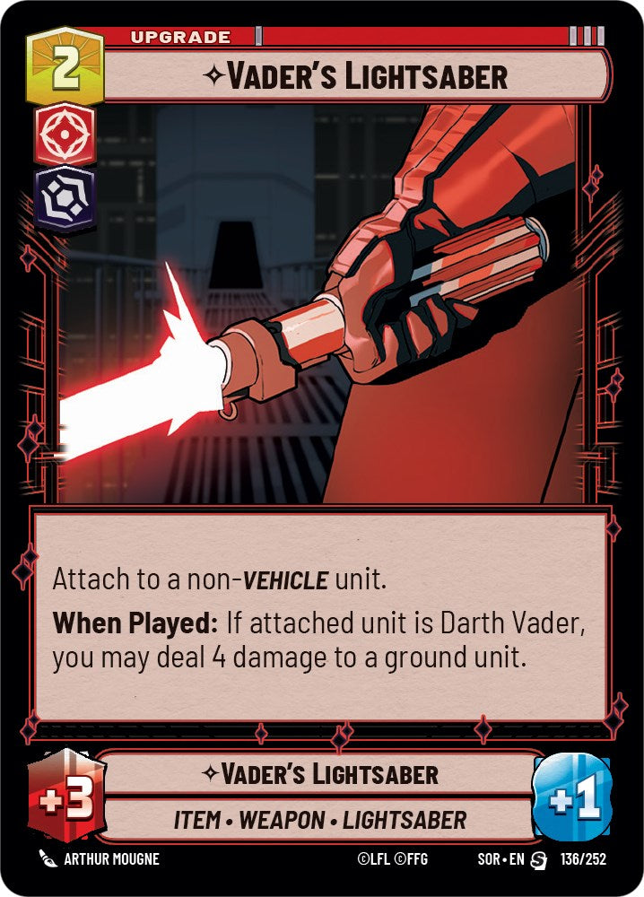 {SW-R} Vader's Lightsaber (136/252) [Spark of Rebellion]