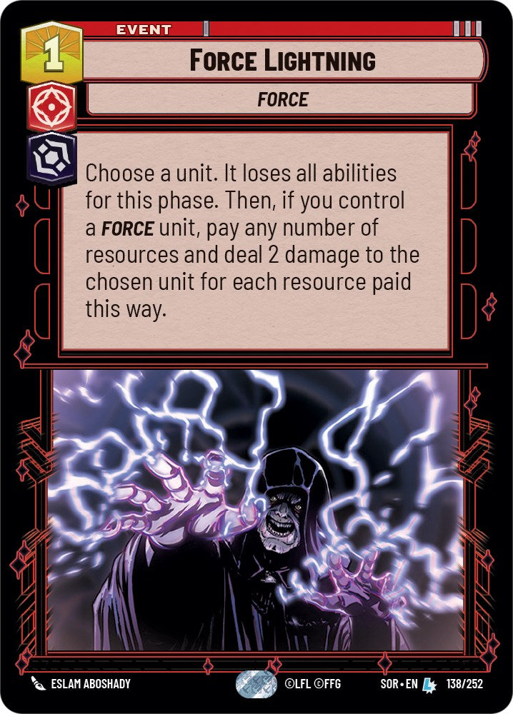 {SW-R}Force Lightning (138/252) [Spark of Rebellion]