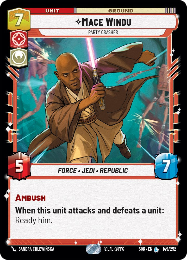 {SW-R} Mace Windu - Party Crasher (149/252) [Spark of Rebellion]