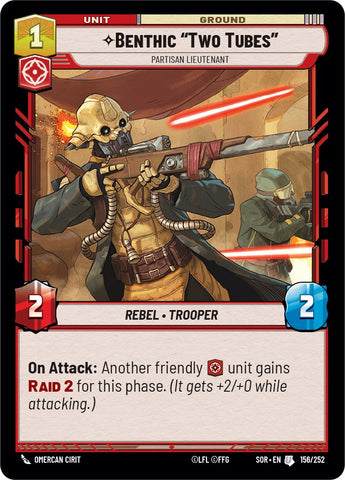 {SW-C}Benthic "Two Tubes" - Partisan Lieutenant (156/252) [Spark of Rebellion]